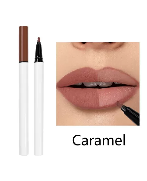 Liquid Matte Lip Tint Stain Marker Pen,2in1 Liquid Lipstick & Lip Liner Pencil,Long Lasting Waterproof 24 Hour Lip gloss for Women