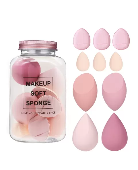 10pcs/set Sponge Set, Makeup Blender Pack